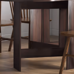 HOMCOM Oval Kitchen Table for Dining Room, Small Space - Brown - Additional view 6
