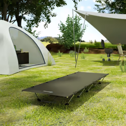 Outsunny Lightweight Camping Cot Portable Compact Sleeping Bed w/ Carry Bag - Additional view 7