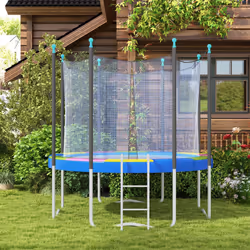 SPORTNOW 12FT Trampoline Pad Spring Cover, Waterproof, Multi-Colored