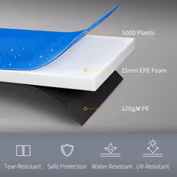 SPORTNOW 12FT Trampoline Pad Spring Cover, Waterproof, Multi-Colored - Additional view 4