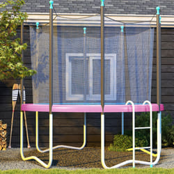 SPORTNOW 10FT Trampoline Pad Spring Cover, Waterproof, Pink