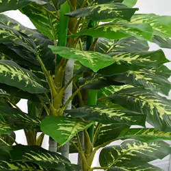 HOMCOM Artificial Evergreen Tree Fake Plant in Pot Indoor Decor - Additional view 5