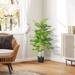 HOMCOM Artificial Evergreen Tree Fake Plant in Pot Indoor Decor - Additional view 7