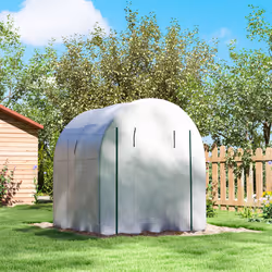 Outsunny 1.8 x 1.8 x 2m Polytunnel Greenhouse with Doors and Mesh Windows - Additional view 8