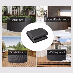 Outsunny Large Outdoor Set Round Cover Garden Furniture Waterproof