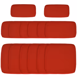 Outsunny Garden Rattan Sofa Set Polyester Cover Replacement No Cushion Red - Additional view 8