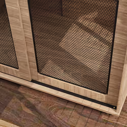 PawHut Dog Crate Furniture w/ Sliding Door, for Large Dogs, Walnut Brown - Additional view 7