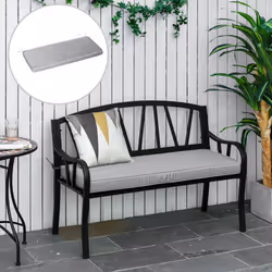 Outsunny Garden Bench Cushion 2 Seater Seat Pad Indoor& Outdoor Use