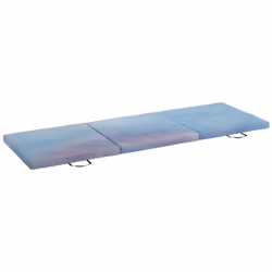 HOMCOM 6FT Foldable Gymnastics Mat, Tri-Fold 2" Thick Crash Mat, Blue - Additional view 6