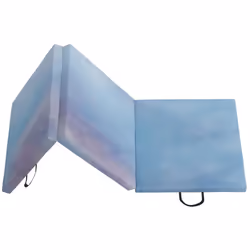 HOMCOM 6FT Foldable Gymnastics Mat, Tri-Fold 2" Thick Crash Mat, Blue - Additional view 7