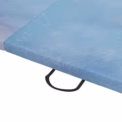HOMCOM 6FT Foldable Gymnastics Mat, Tri-Fold 2" Thick Crash Mat, Blue - Additional view 8