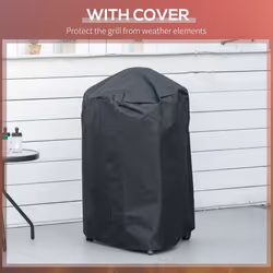 Outsunny Portable Kettle Charcoal Grill BBQ Smoker w/ Cover, Lid, & Thermometer - Additional view 5