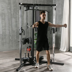 SPORTNOW Home Gym Machine, 15-Position Adjustable Training Workout Station