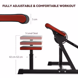 SPORTNOW Adjustable Preacher Curl Bench with Elbow Cushion for Home Gym - Additional view 4