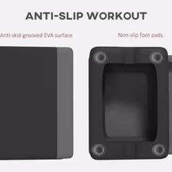 SPORTNOW Aerobic Step, 10.5/15.5/20.5cm Exercise Stepper for Home, Grey