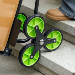 DURHAND Climbing Stairs Trolley Hand Trucks 6-Wheels Foldable Load Cart Steel - Additional view 7