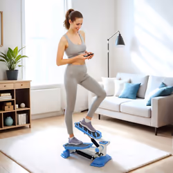HOMCOM Portable Mini Stepper Step Machine for Home Gym Office Exercise