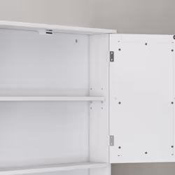 kleankin Wall Mounted Mirror Cabinet W/ Double Mirror Doors & Adjustable Shelf - Additional view 8