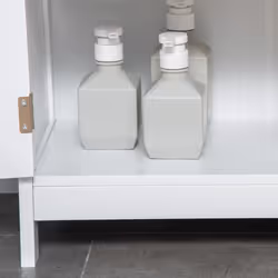 kleankin Modern Bathroom Cabinet, Freestanding Floor Cabinet with Storage, White - Additional view 8