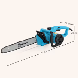 DURHAND Electric Chainsaw Garden Tools, 2000 W for Wood, Blue