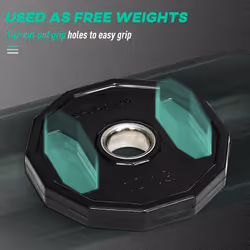 SPORTNOW Olympic Weight Plates Set with 2"/5cm Holes for Home Gym, 2 x 10kg