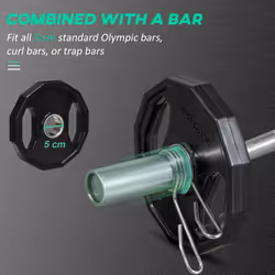 SPORTNOW Olympic Weight Plates Set with 2"/5cm Holes for Home Gym, 2 x 5kg - Additional view 4
