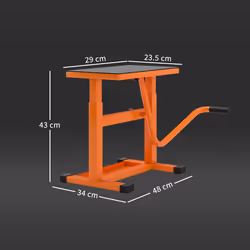 DURHAND 150KG Steel Motorbike Manual Jack Lift Rubber Platform Crank Lift