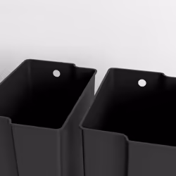 HOMCOM 2 x 25L Double Kitchen Bin, Pedal Bin with Soft-Close Lid, Black - Additional view 8