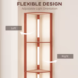 HOMCOM Corner Floor Lamp with Dimmable Warm White LED Light, for Living Room - Additional view 4