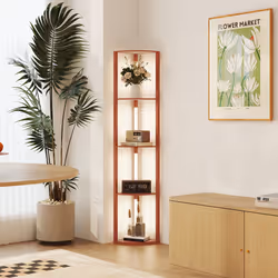 HOMCOM Corner Floor Lamp with Dimmable Warm White LED Light, for Living Room - Additional view 7