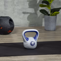 SPORTNOW 6kg Kettle Bell with Handle for Home Gym, Purple and Grey - Additional view 6