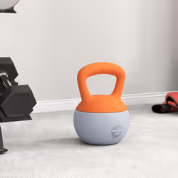 SPORTNOW 12KG Kettlebell with Soft Body and Non-Slip Handle, Orange, Grey - Additional view 5