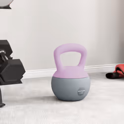 SPORTNOW 12KG Kettlebell with Soft Body and Non-Slip Handle, Purple, Grey - Additional view 6