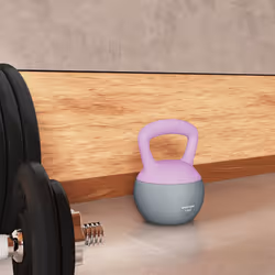 SPORTNOW 12KG Kettlebell with Soft Body and Non-Slip Handle, Purple, Grey - Additional view 8