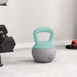 SPORTNOW 12KG Kettlebell with Soft Body and Non-Slip Handle, Grey and Green - Additional view 6