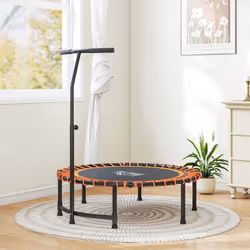 HOMCOM Trampoline Outdoor Bouncer Jumper Adjustable Handle, Orange - Additional view 7