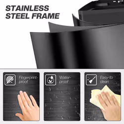 HOMCOM 2 x 20L Dual Kitchen Bin Pedal Bin for Recycling and Waste, Black - Additional view 7