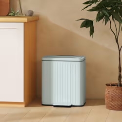 HOMCOM 2 x 20L Double Rubbish Bin, Pedal Bin with Soft-Close Lid, Green - Additional view 7
