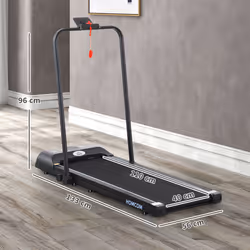 HOMCOM Foldable Walking Treadmill w/ LED Display, Blue