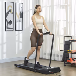 HOMCOM Foldable Walking Treadmill w/ LED Display, Blue - Additional view 7