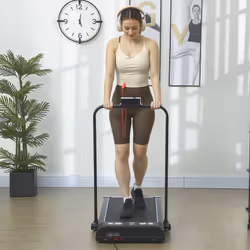 HOMCOM Foldable Walking Treadmill w/ LED Display, Blue - Additional view 8