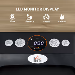HOMCOM Foldable Walking Treadmill w/ LED Display, Orange - Additional view 6
