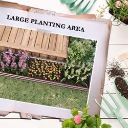 Outsunny Galvanised Raised Bed for Garden, Outdoor Elevated Planter Box, Brown