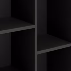 HOMCOM 2-Tier Bookshelf with 5 Open Storage Compartments - Black - Additional view 8