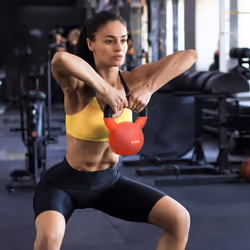HOMCOM 10KG Kettlebell with Soft Body and Non-Slip Handle, Red