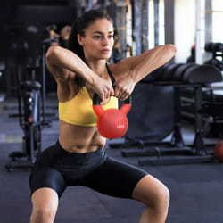 HOMCOM 10KG Kettlebell with Soft Body and Non-Slip Handle, Red