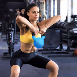 HOMCOM 8KG Kettlebell with Soft Body and Non-Slip Handle, Blue