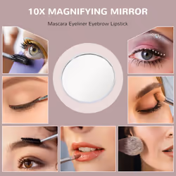 HOMCOM Vanity Mirror with Lights, 10X Magnifying, USB Charging Port, White - Additional view 6
