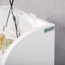 kleankin Freestanding Bathroom Storage Unit with Adjustable Shelf, White - Additional view 6