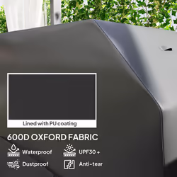 Outsunny Barbecue Cover, Waterproof UPF30+ Rip-Proof, 147 x 61 x 122 cm